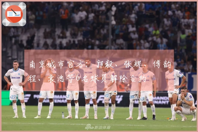 南京城市官方：郭毅、张辉、傅韵程、袁浩等6名球员解除合约